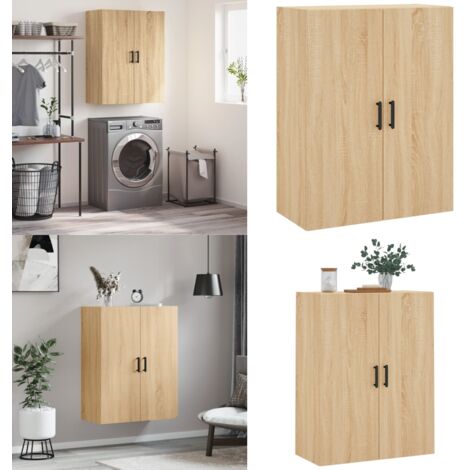 Mobile a Parete Rovere Sonoma 69,5x34x90 cm - Mobile a parete - Armadio a muro