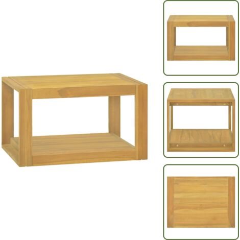 Mobile a parete - vidaXL Mobile da Bagno a Parete 60x45x35 cm in Legno Massello di Teak - Mobile da bagno in teak