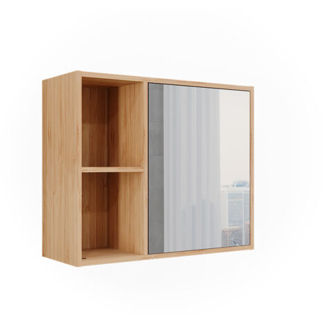 Mobile Bagno Pensile Vicco Fame-Line - Bianco, 15x72 Cm, Con 4 Ripiani Aperti, In Truciolato Melaminico