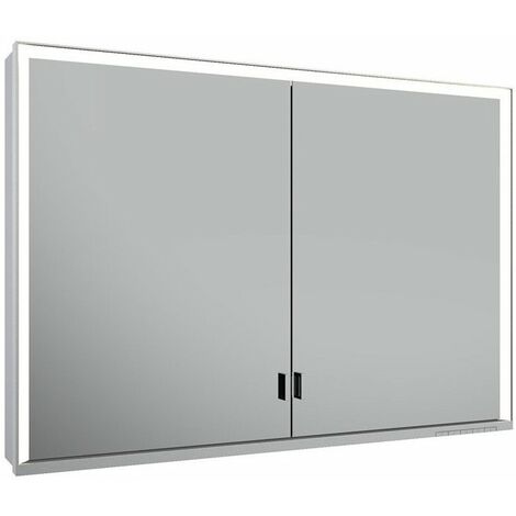 Mobile a specchio ROYAL LUMOS 1050 x 735 x 165 mm anodizzato argento KEUCO