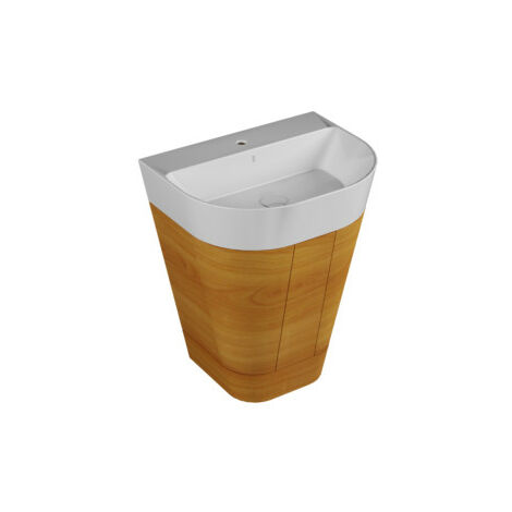 Mobile a terra con lavabo Forma cm. 59x47 olmo naturale di