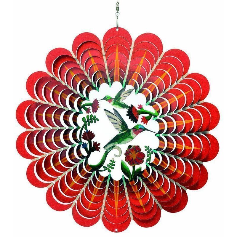 Spin-art Spinners - Mobile à vent Colibris 3D Colibris