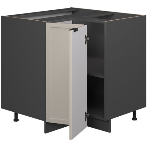 Mobile ad angolo cucina Fame-Line, GrigioBeige, 80.5 cm senza piano di lavoro, Vicco