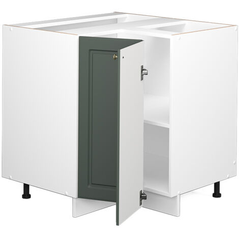 Mobile ad angolo cucina Fame-Line, Verde-oro Country House, 80.5 cm senza piano di lavoro, Vicco