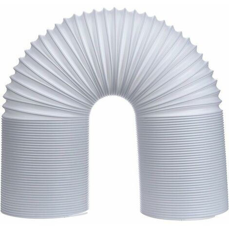 Mobile air conditioning drain hose, flexible PVC drain hose for mobile air conditioning (grayleft rotation direction Ø13cm150cm)