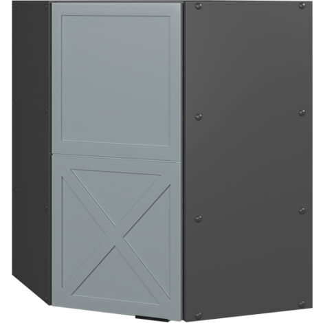 Mobile angolare da cucina Fame-Line, Blu-grigio chiaro, 57 cm, Vicco