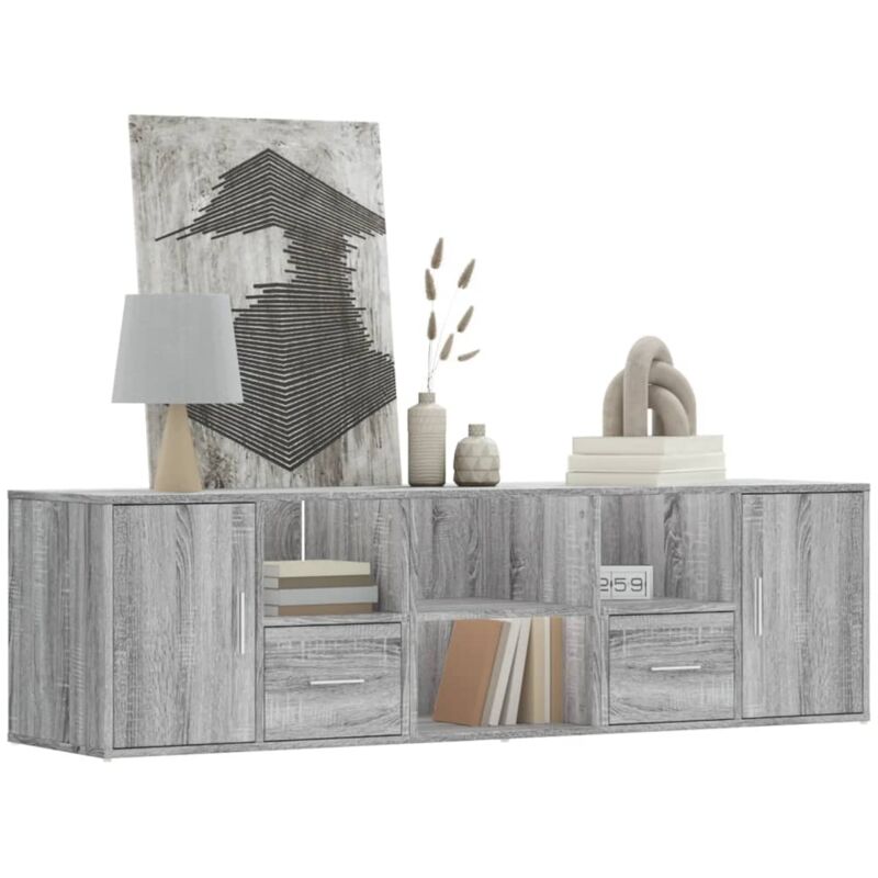 Mobile Angolare Grigio Sonoma 160x40x45 cm in