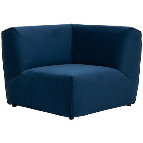 Mobile angolare kiona in velluto 99x75cm blu - Atmosphera créateur d'intérieur