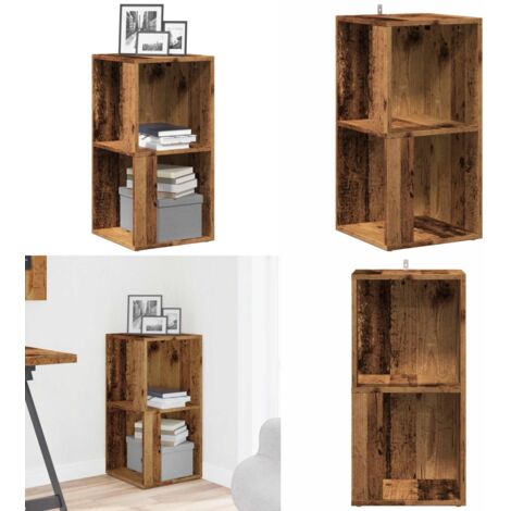 Mobile Angolare Legno Antico 33x33x67 cm in Truciolato - Mobile da parete - Armadio in truciolato