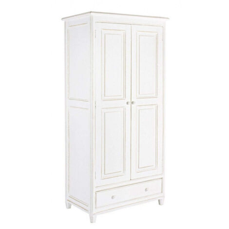 Mobile Armadio 90x55x190 cm 2 Ante 1 Cassetto Colette