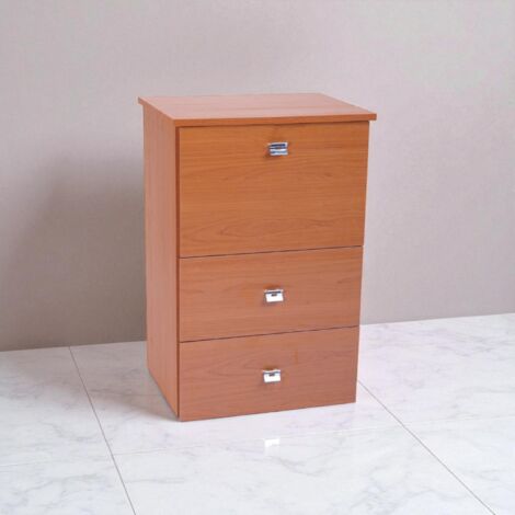 Mobile asse stiro a scomparsa in legno Ciliegio 55x85h cm con 1 anta e 2 cassetti