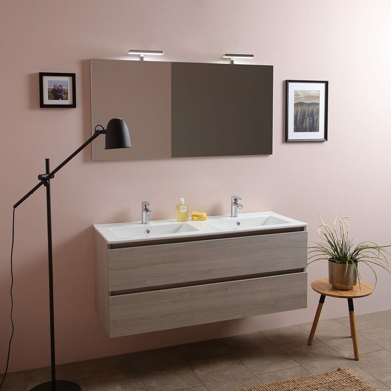 Mobile lavabo doppio / sospeso / in vetro / moderno - SOHO ...