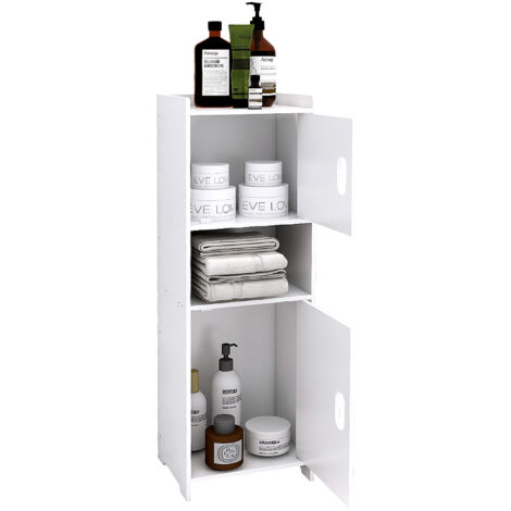 Mobile bagno 2 ante - 24x20x72cm Bianco