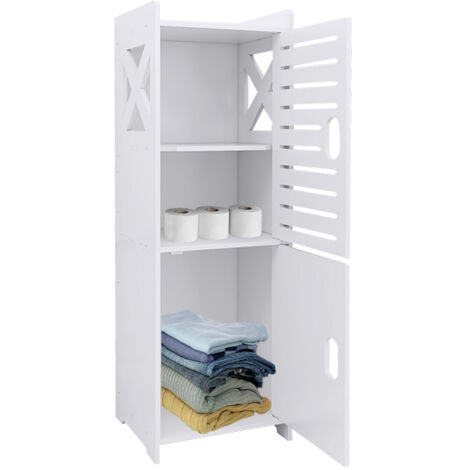 Mobile bagno 2 ante - 24x22x75cm Bianco