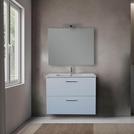 COMPOSIZIONE SOSPESA DA BAGNO VITRA MODELLO MIA 80 BIANCO