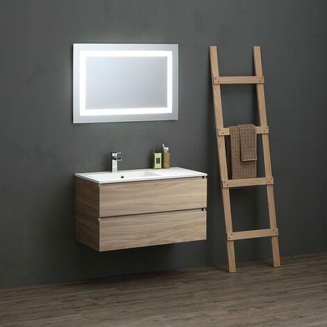 Block2 composizione mobile bagno con lavabo e contenitore 120 cm