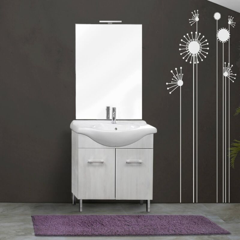 Mobile Bagno a 2 ante con Lavabo in Ceramica da 75 cm ...