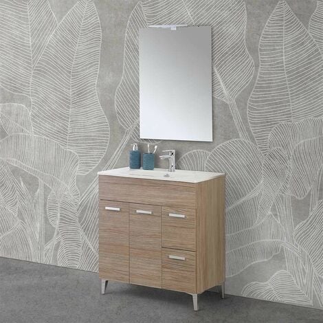 Credenza alta Nebraska rovere scuro ▷ in offerta su Garnero Arredamenti