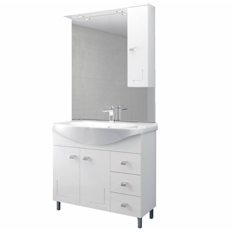 Mobile Bagno Eva 105 Completo Bianco