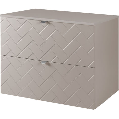Mobile bagno, Bianco opaco, 35 x 136 x 27 cm, maniglie dorate