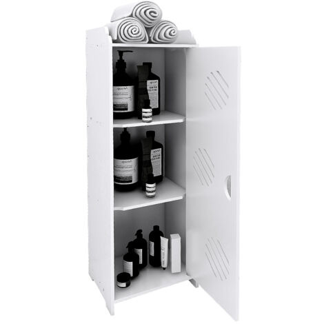 Mobile bagno con anta - 24x20x75cm Bianco