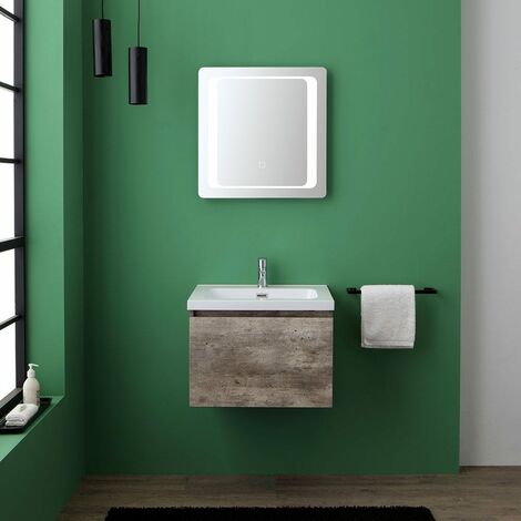 ARMADIETTO SOTTOLAVABO MOBILE bagno 3 cassetti e anta 60x60,8x33