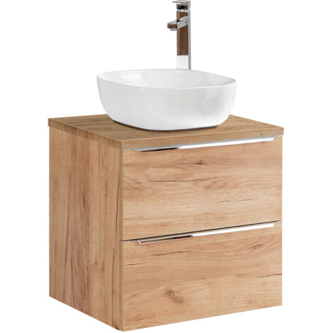 Mobile bagno con lavabo April marrone 60cm