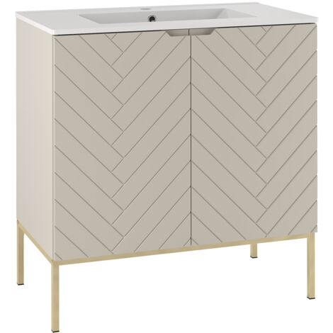 Mobile bagno con lavabo Daria cachemire 80cm