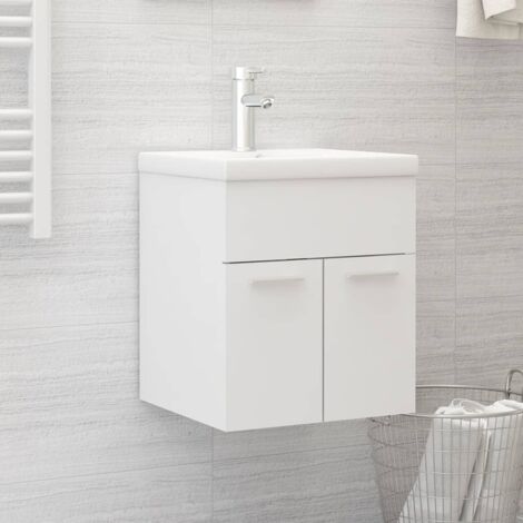 MOBILE BAGNO SOTTO LAVABO CON RIPIANI REGOLABILI E LAVELLO CURVO 60X41.5X88  CM