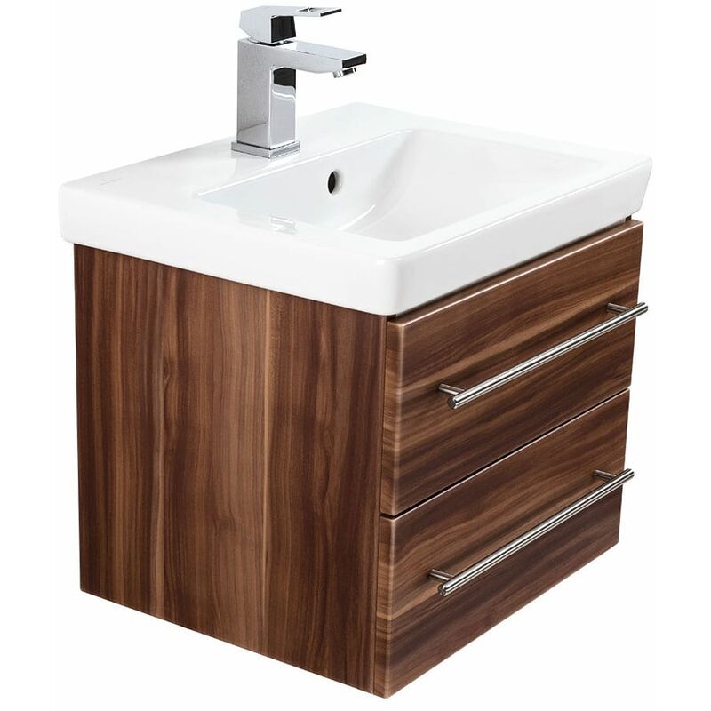 Villeroy Boch Arredo Bagno.Mobile Bagno Con Lavabo Villeroy Boch Subway 2 0 50cm Noce 4250524161091