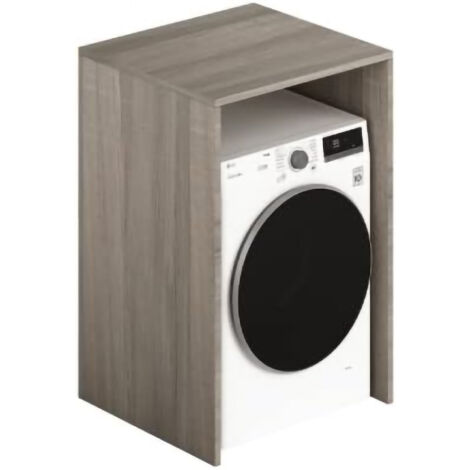 Mobile bagno copriasciugatrice in legno. Mobili