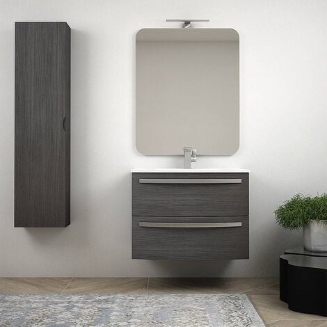 MOBILE BAGNO VENICE CM 75 CON LAVABO E SPECCHIO