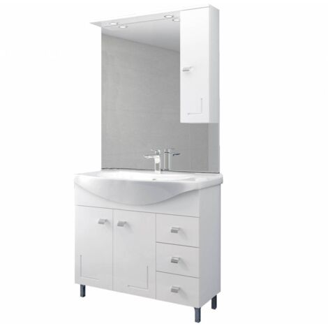 Mobile Bagno Eva 105 Completo Bianco