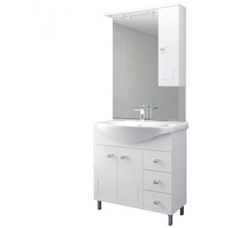 MOBILE BAGNO EVA  85 COMPLETO BIANCO