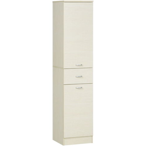 MOBILE BAGNO IN LEGNO CON CASSETTO 4X34X150 CM COLOR LEGNO CHIARO