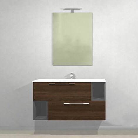 MOBILE BAGNO L. 80 CM MOD. C Bianco Venato