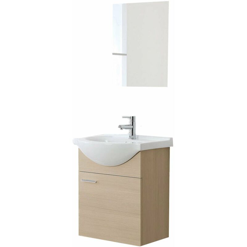 Mobile Lavandino Specchio Bagno.Mobile Bagno Lavabo Ceramica Sospeso Mobili Lavandino Specchio Larice Complemento Mobiletto Arredo Arredamento 6 0