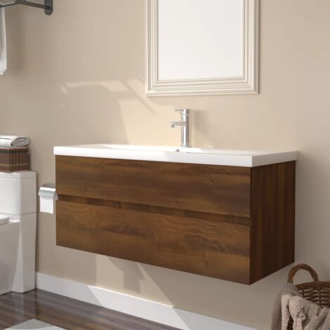 vidaXL Mobile Bagno Lavabo Integrato Diversi Colori/Dimensioni
