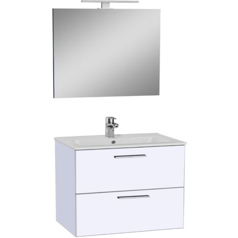 MOBILE BAGNO MIA 80X40CM BIANCA LUCIDA SOSPESO
