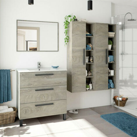 ARKITMOBEL Mobile bagno moderno Athena con tre cassettoni in