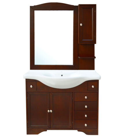 Mobile bagno monique con lavello integrato e specchio 105 cm 105