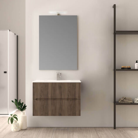 Mobile bagno Noce cannettato 80 cm Riga