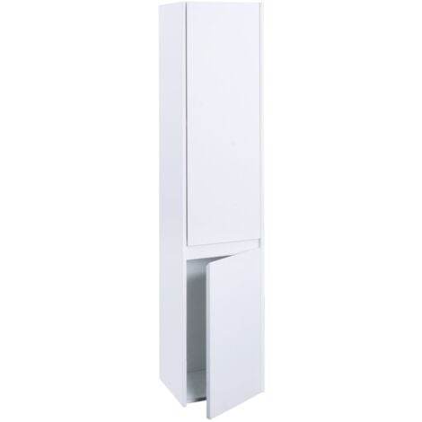 Mobile bagno pensile 2 ante 3 vani 160x33 cm MDF bianco 040008633