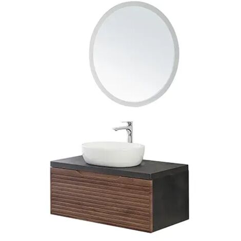 mobile bagno "ravello" noce, 90x46x40 cm