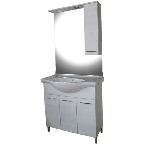 Savinidue - Mobile da bagno Mimosa Salvaspazio da 57 cm bianco