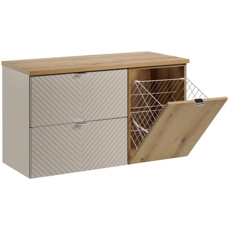 PETITS-MEUBLES Mobile bagno senza lavabo Manoa cachemire 100cm