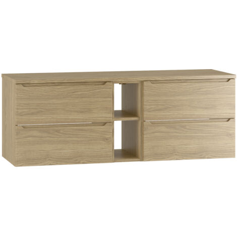 Mobile bagno senza lavabo Viggo marrone 140cm