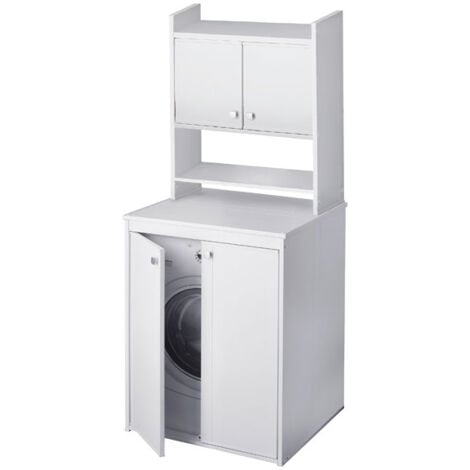Mobile bagno sopralavatrice in resina. Mobili lavanderia