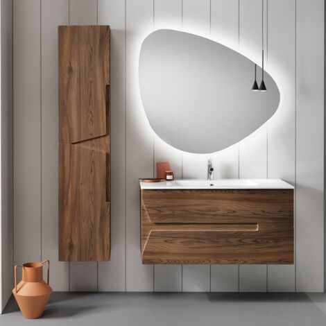 Mobile bagno sospeso 100 cm HAITI 2 cassetti Tek