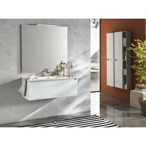 Mobile Bagno Sospeso 100cm TFT Ibiza Bianco Cromato